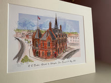 Personalised Wokingham Town Hall Giclee Art Print - Hand Drawn Print - Made to Order - Wokingham Town Hall - Wedding Venue Illustration