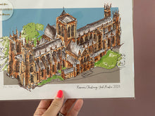 Personalised York Minster Giclee Art Print - York Minster Illustration - Hand Drawn York Minster Artwork - Giclee Print - Personalised York