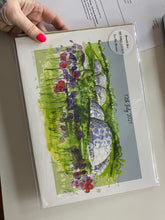 Personalised Eden Project Cornwall Giclee Art Print - Eden Project Cornwall Illustration - Eden Project Wedding Anniversary Engagement Gift