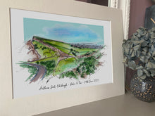 Arthur's Seat Edinburgh Scotland Giclee Art Print - Personalised Arthurs Seat Engagement Gift - Anniversary gift - Arthur's Seat Watercolour