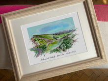 Arthur's Seat Edinburgh Scotland Giclee Art Print - Personalised Arthurs Seat Engagement Gift - Anniversary gift - Arthur's Seat Watercolour