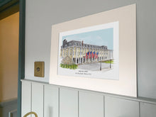 Congress Hall Cape May NJ Personalised Print - Cape May Wedding Gift - Personalised Congress Hall NJ Wedding Watercolour - Giclee Art Print