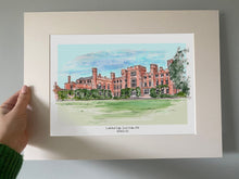 Cumberland Lodge Giclee Print - Hand Drawn Wedding Venue Print - Made to Order - Cumberland Lodge Windsor Great Park Personalised Artwork