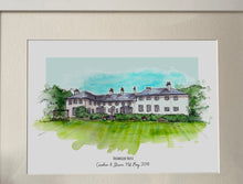 Drumkilbo House Scotland Personalised Giclee Art Print - Drumkilbo House Scotland Wedding Anniversary Gift - Watercolour Venue Illustration