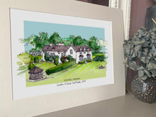 Elsick House Personalised Giclee Art Print - Made to Order - Elsick House Stonehaven Aberdeenshire - Wedding Venue Watercolour Illustration