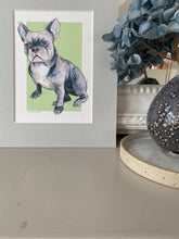 Personalised French Bulldog Giclee Print - Frenchie Sketch - Watercolour Painting - French Bulldog Illustration - Frenchie Dog Lover Gift