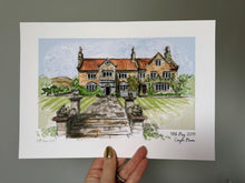 Crayke Manor York Giclee Art Print - York Illustration - Hand Drawn Wedding Venue Artwork - Personalised Watercolour Crayke Manor Painting
