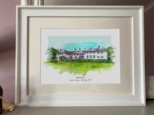 Drumkilbo House Scotland Personalised Giclee Art Print - Drumkilbo House Scotland Wedding Anniversary Gift - Watercolour Venue Illustration