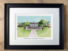 Personalised Irnham Hall Giclee Art Print - Hand Drawn Print - Made to Order - Irnham Hall Venue Illustration - Irnham Summer House Artwork