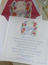 Existing Watercolour illustration licensed for use on wedding stationery