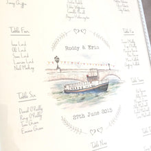 Existing Watercolour illustration licensed for use on wedding stationery