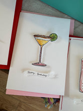 Personalised Handmade Margarita Cocktail Card