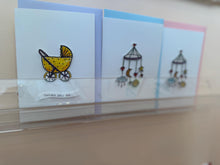 Personalised New Baby Pram Handmade Card