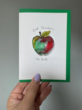 Personalised Apple Handmade Card