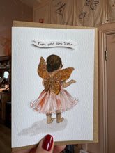 Personalised Handmade Little Fairy Girl Card