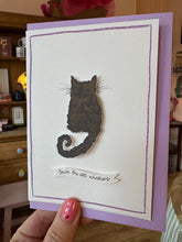 Personalised Handmade Cat Card