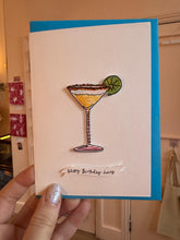 Personalised Handmade Margarita Cocktail Card