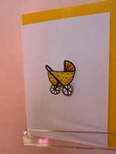 Personalised New Baby Pram Handmade Card