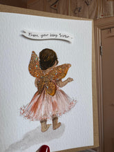 Personalised Handmade Little Fairy Girl Card