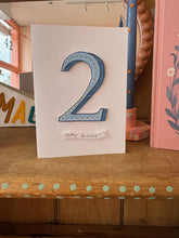 Custom Illustrated Number Card with Personalised Banner