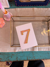 Custom Illustrated Number Card with Personalised Banner