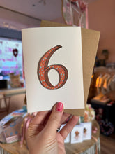 Custom Illustrated Number Card with Personalised Banner