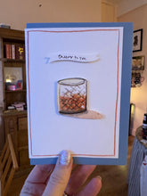 Personalised Handmade 'Cheers' Whiskey Glass Card