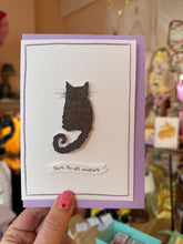Personalised Handmade Cat Card