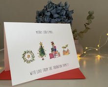 Personalised Illustrated Family Christmas Card