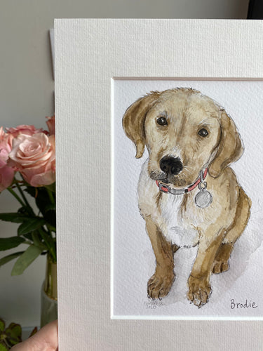 Hand Painted Pet Portrait