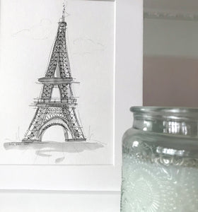 Personalised Eiffel Tower Paris Print