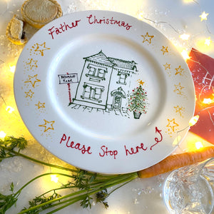 Christmas Eve Keepsake Plate (featuring your home) 2023