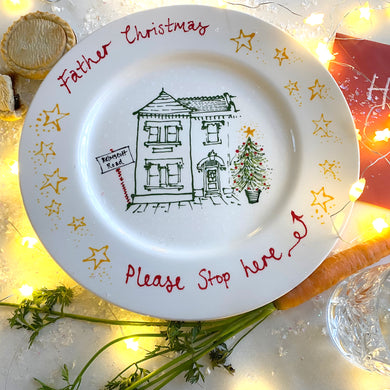 Christmas Eve Keepsake Plate (featuring your home) 2023