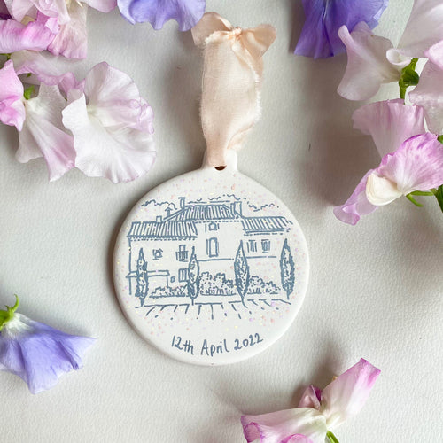 Hand painted Ceramic Decoration (Wedding Venue)