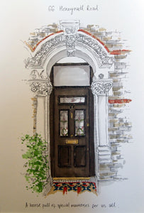 Hand Painted Front Door Illustration