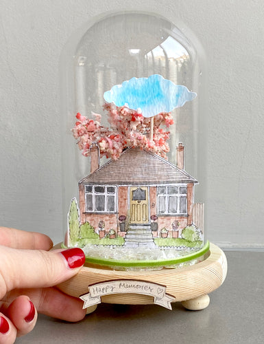 Springtime Home Globe