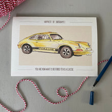 Classic Car Birthday Card