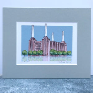 Personalised Battersea Power Station London Print - Circus West Battersea - Nine Elms - New Home Gift - Battersea Wall Art Print