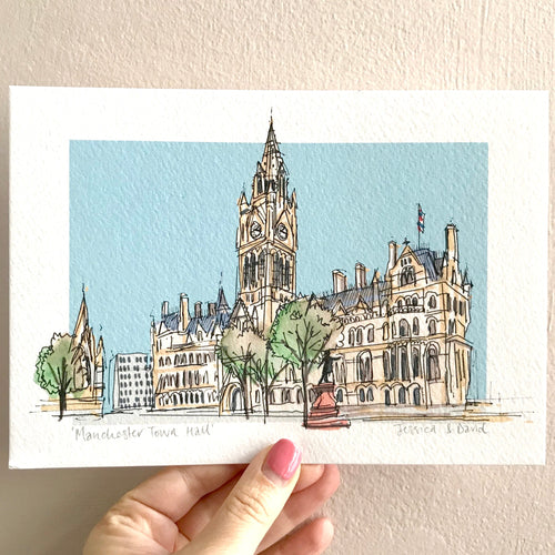 Personalised Manchester Town Hall Print