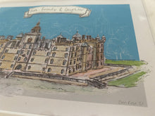 Personalised 'George Heriots School, Edinburgh' Giclee Art Print - Hand Drawn Edinburgh Wedding - George Heriots Watercolour Illustration