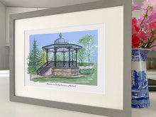 Personalised Buxton Bandstand Print - Buxton Pavillion England - Buxton Bandstand Wedding - Buxton Bandstand Wall Art - Giclee Art Print