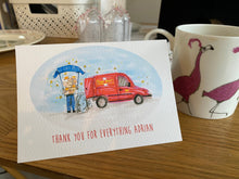 Personalised 'First Class Postie' Thank You Card - Card for a Postman - Thank You Card for a Post Person - Thanks Royal Mail Card