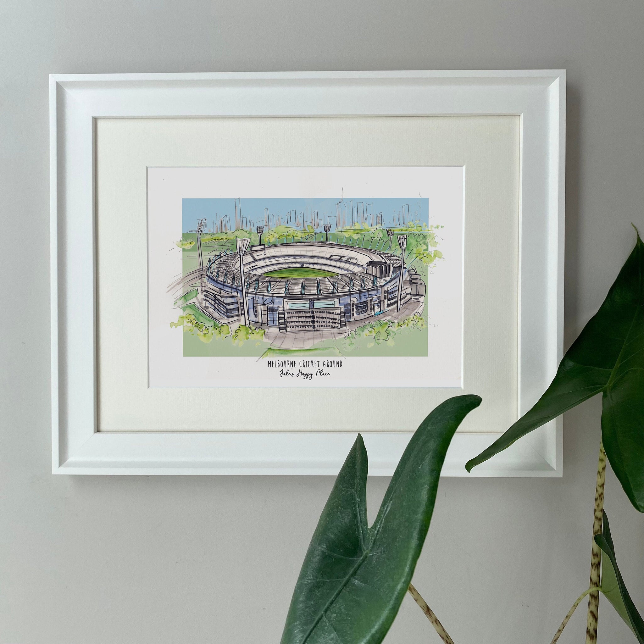 Watercolor Sketch Cricket Stadium Vector Stock Vector (Royalty Free)  667909720 | Shutterstock