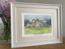 Gleneagles Hotel Perthshire Scotland Giclee Art Print - Gleneagles Wedding Gift - Gleneagles Golf gift - Gleneagles Anniversary illustration