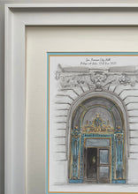 San Francisco City Hall Personalised Giclee Print - City Hall Wedding Gift - San Fran Artwork - Wedding Day Watercolour Illustration