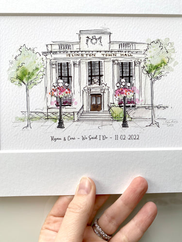 Personalised Islington Town Hall Print